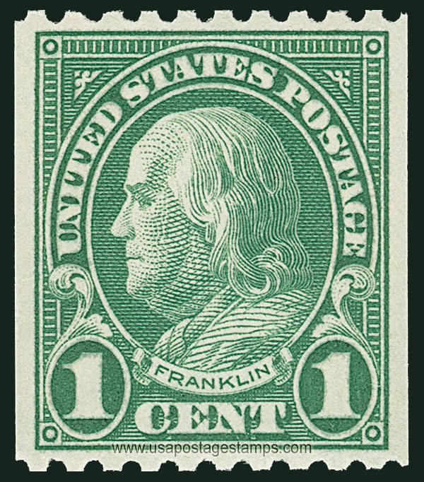 US 1924 Benjamin Franklin (1706-1790) Coil 1c. Scott. 604