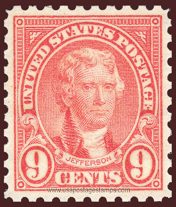 US 1926 Thomas Jefferson (1743-1826) 9c. Scott. 590