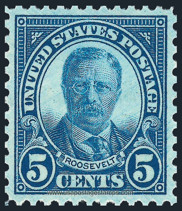 US 1927 Theodore Roosevelt (1858-1919) 5c. Scott. 637