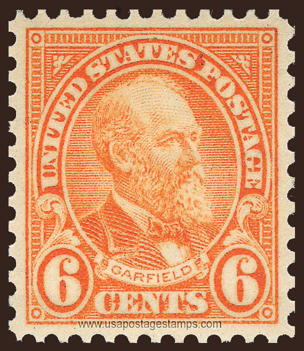 US 1927 James Abram Garfield (1831-1881) 6c. Scott. 638