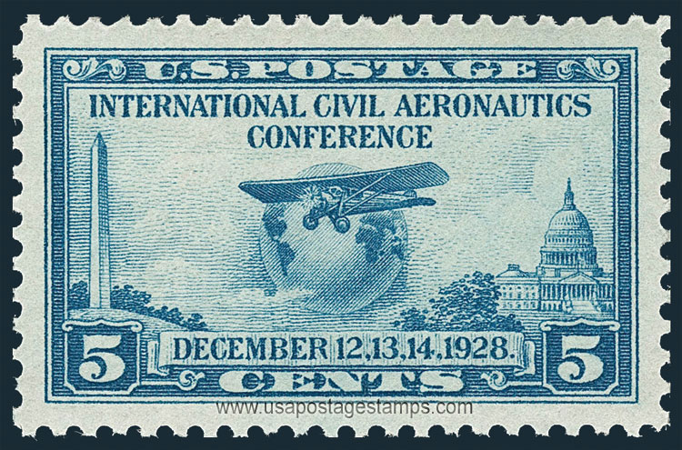 US 1928 Aeronautics Conference 'Airliner Ryan Brougham' 2c. Scott. 650