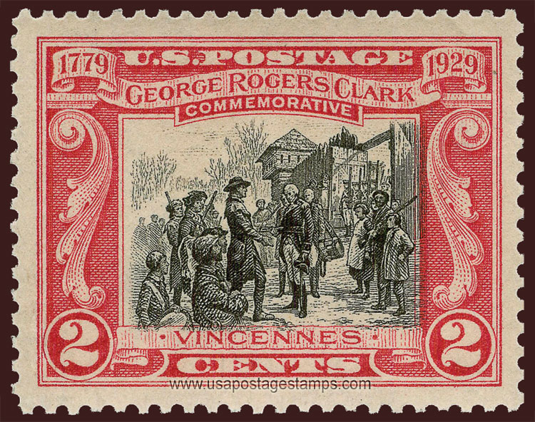 US 1929 George Rogers Clark (1752-1818) 2c. Scott. 651