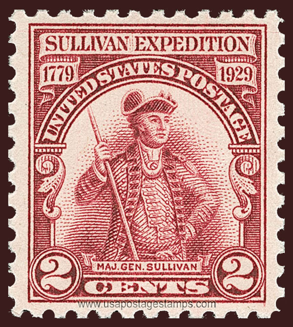US 1929 General John Sullivan Expedition 2c. Scott. 657a