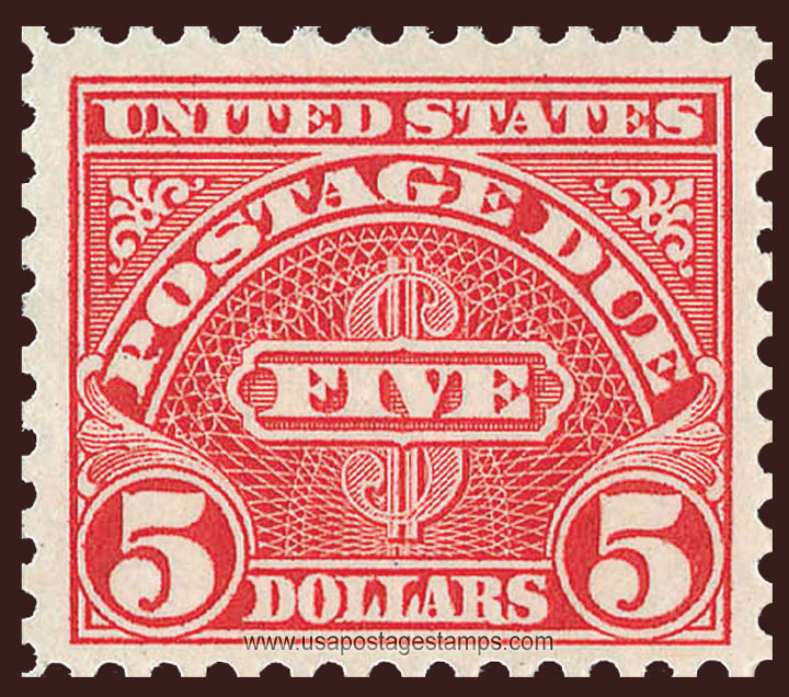 US 1930 Postage Due Stamp $5 Scott. J78b