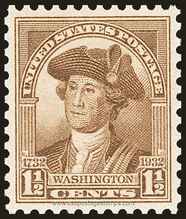 US 1932 George Washington (1732-1799) 1½c. Scott. 706