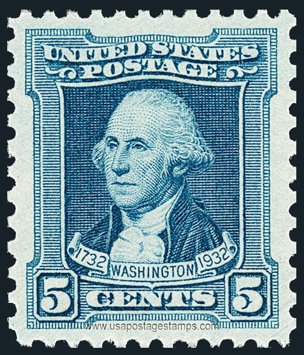 US 1932 George Washington (1732-1799) 5c. Scott. 710