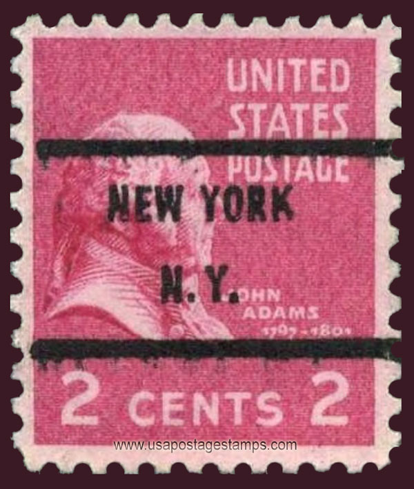 US 1938 John Adams (1735-1826) 2c. Michel 413AV