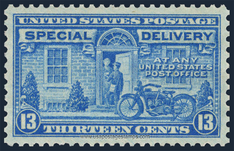 US 1944 Special Postal Delivery - Motorcycle 13c. Scott. E17
