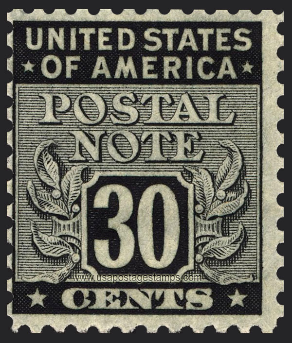 US 1945 Postal Note 30c. Scott. PN12