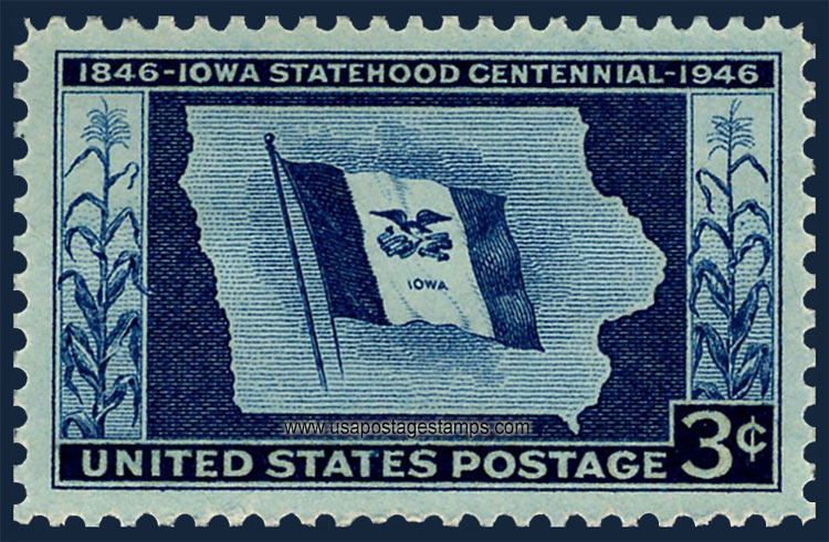 US 1946 Centenary of Iowa Statehood 3c. Scott. 942