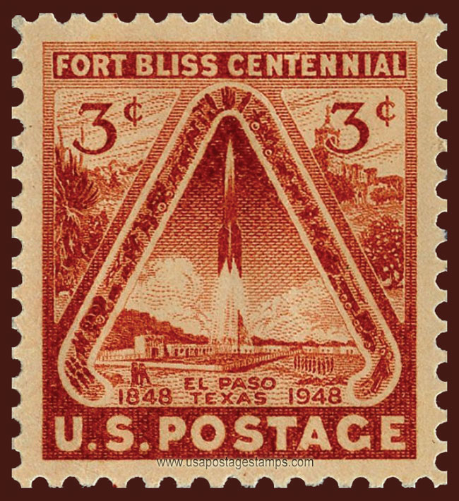 US 1948 Centennial of the Fort Bliss 3c. Scott. 976