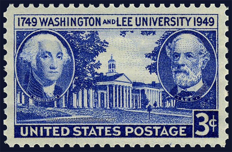 US 1949 Washington and Lee University 3c. Scott. 982