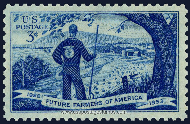 US 1953 Future Farmers of America 3c. Scott. 1024