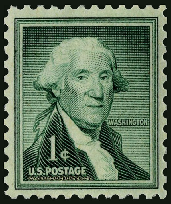 US 1954 George Washington (1732-1799) 1c. Scott. 1031