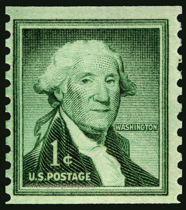 US 1954 George Washington (1732-1799) Coil 1c. Scott. 1054