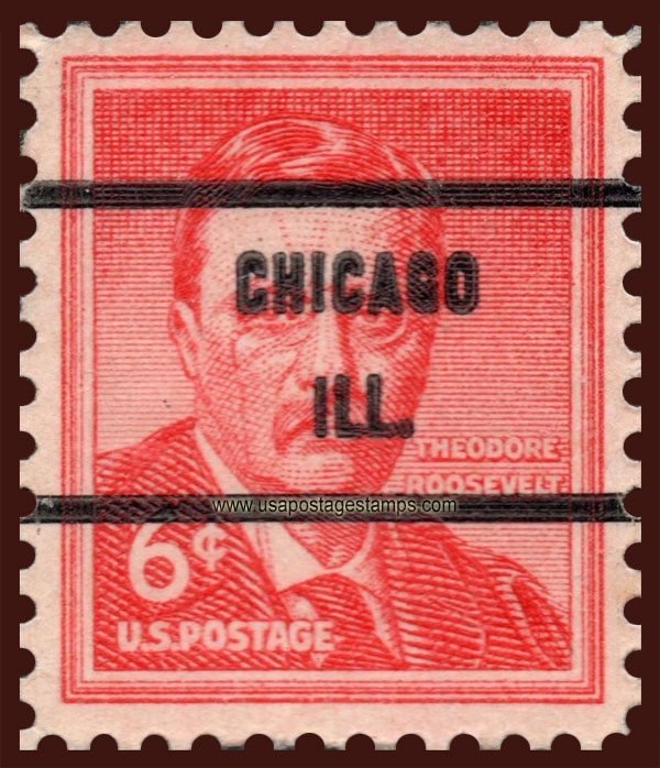 US 1955 Theodore Roosevelt (1858-1919) 6c. Michel PR660A