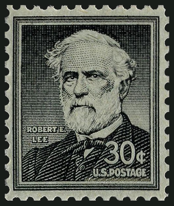 US 1955 General Robert Edward Lee (1807-1870) 30c. Scott. 1049