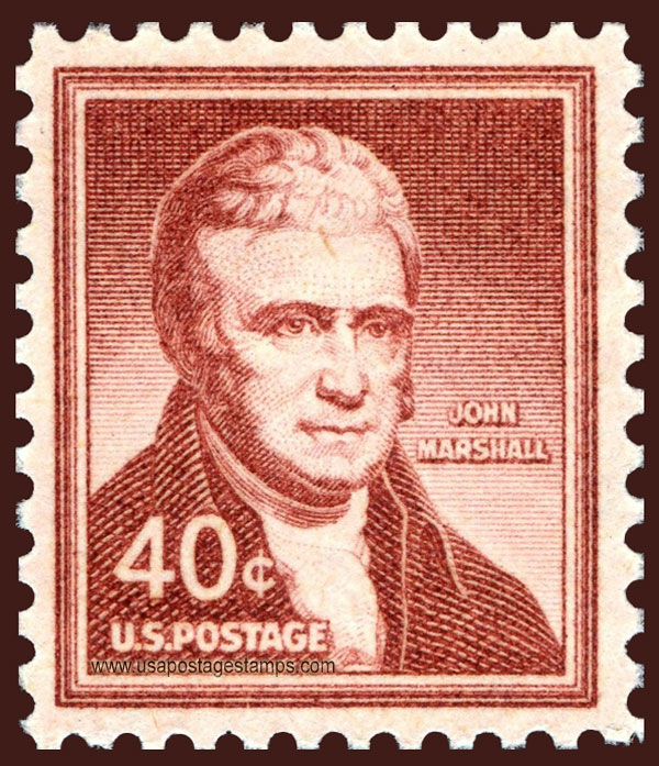 US 1955 John Marshall (1755-1835) 40c. Scott. 1050