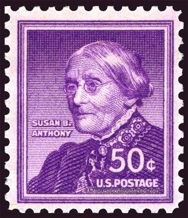US 1955 Susan B. Anthony (1820-1906) 50c. Scott. 1051