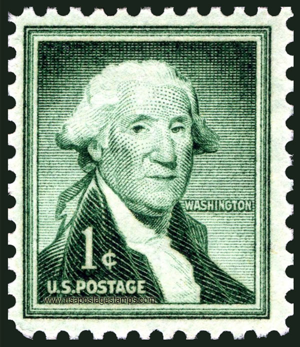 US 1956 George Washington (1732-1799) 1c. Scott. 1031b