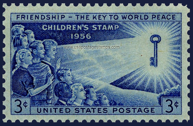 US 1956 Children of the World 3c. Scott. 1085
