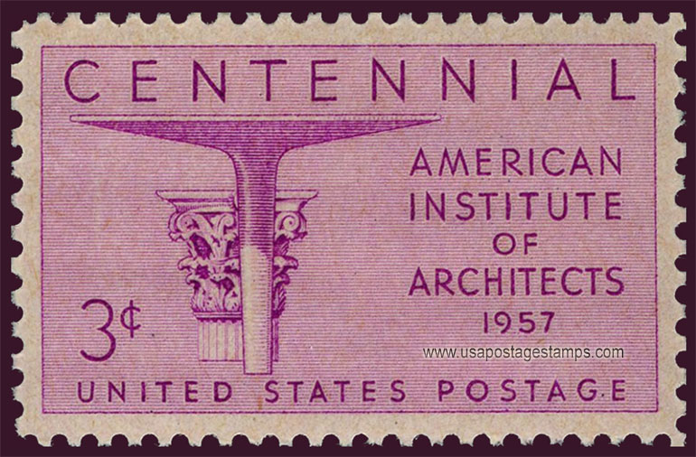 US 1957 American Institute of Architects 3c. Scott. 1089