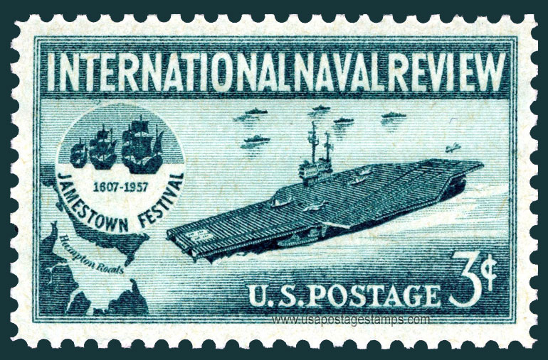 US 1957 International Naval Review 3c. Scott. 1091