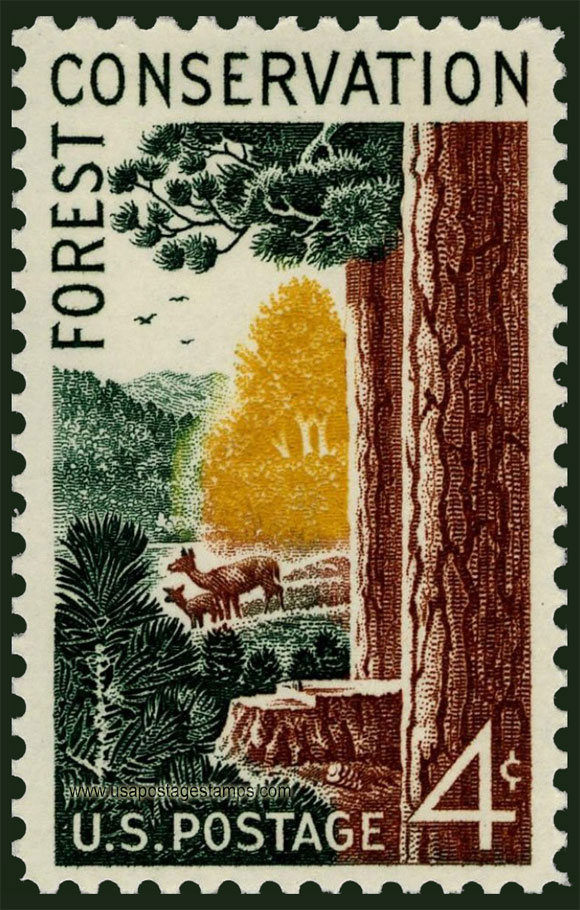 US 1958 Forest Conservation 4c. Scott. 1122