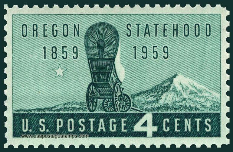 US 1959 100 years of Oregon Statehood 4c. Scott. 1124