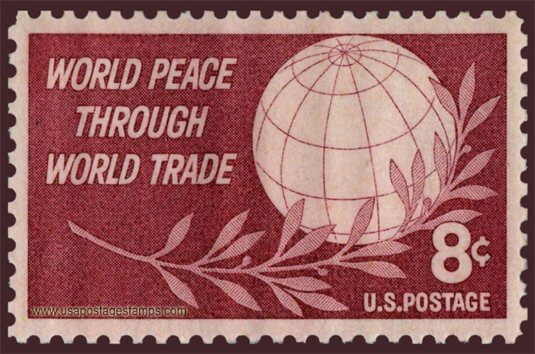 US 1959 World Peace through World Trade 8c. Scott. 1129