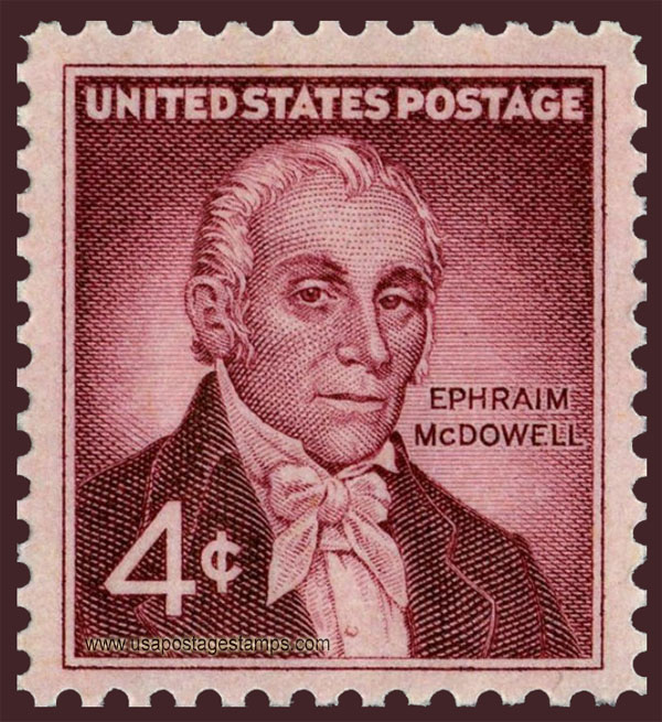 US 1959 Dr. Ephraim McDowell (1771-1830) 4c. Scott. 1138