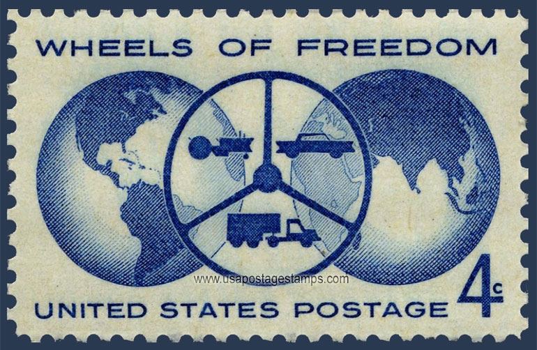 US 1960 Wheels of Freedom 4c. Scott. 1162
