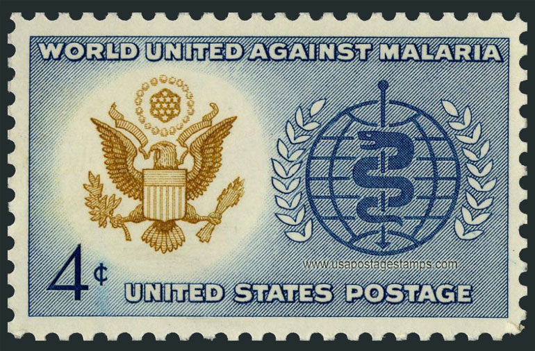 US 1962 World United Against Malaria 4c. Scott. 1194