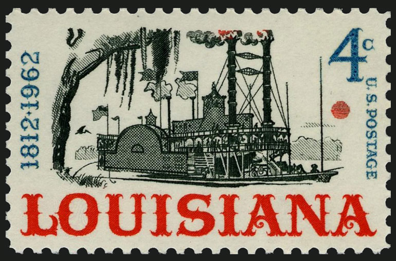 US 1962 Louisiana Statehood 4c. Scott. 1197