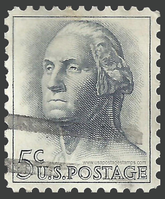 US 1963 George Washington (1732-1799) 5c. Scott. 1213b