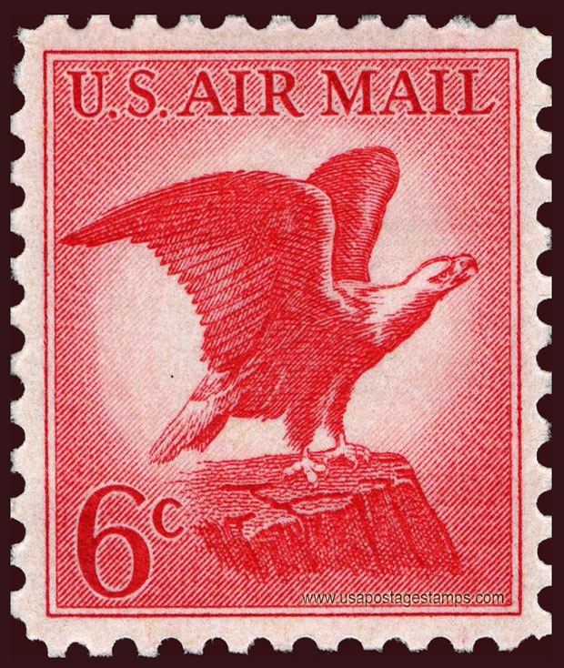 US 1963 'Airmail' Bald Eagle 6c. Scott. C67