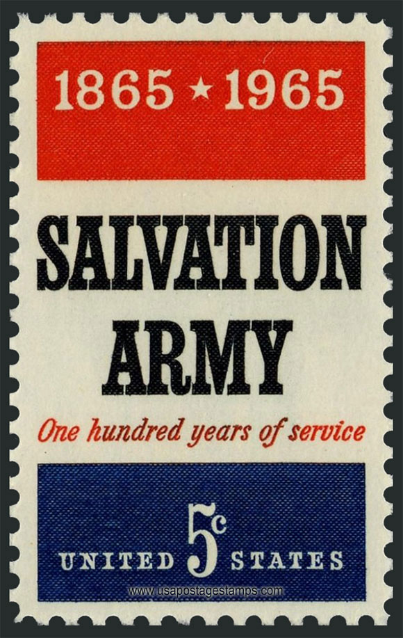US 1965 Salvation Army Centenary 5c. Scott. 1267