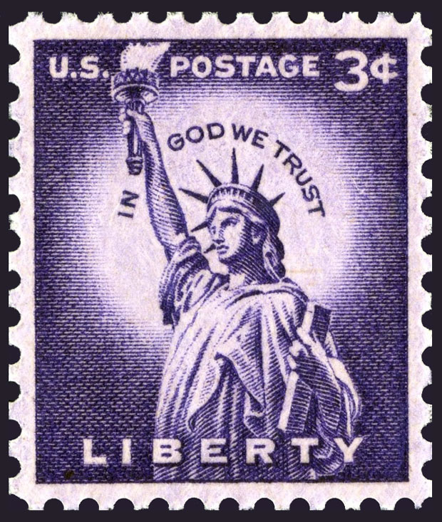 US 1966 Statue of Liberty, Liberty Island, New York City, 3c. Scott. 1035e