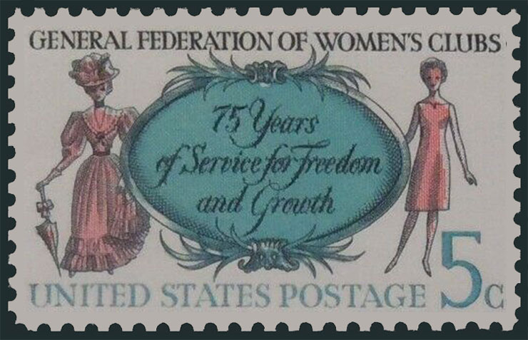 US 1966 General Federation of Womans Clubs 5c. Scott. 1316a