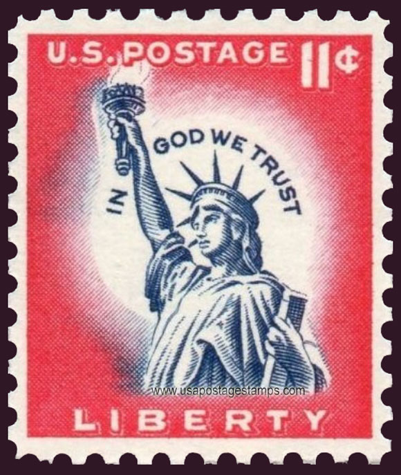US 1967 Statue of Liberty, Liberty Island, New York City, 11c. Scott. 1044Ac
