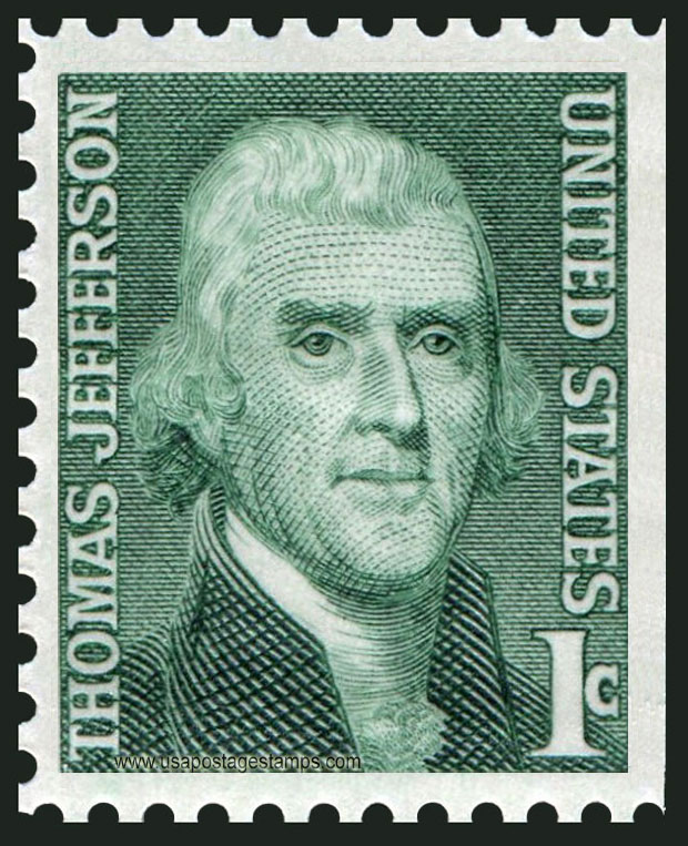 US 1968 Thomas Jefferson (1743-1826) 1c. Michel 940yDr