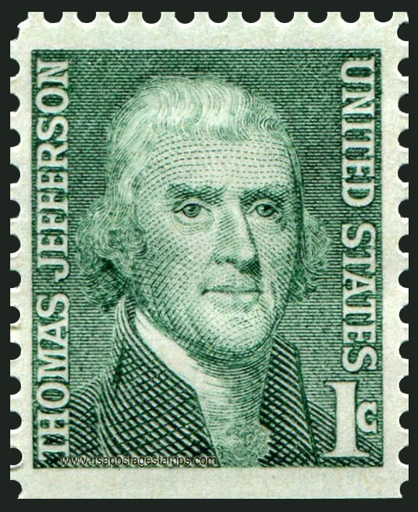 US 1968 Thomas Jefferson (1743-1826) 1c. Michel 940yDu