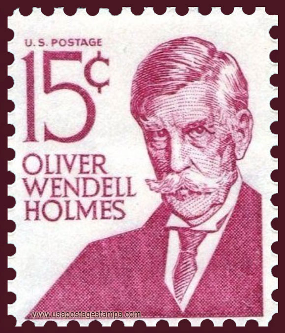 US 1968 Oliver Wendell Holmes 15c. Scott. 1288d