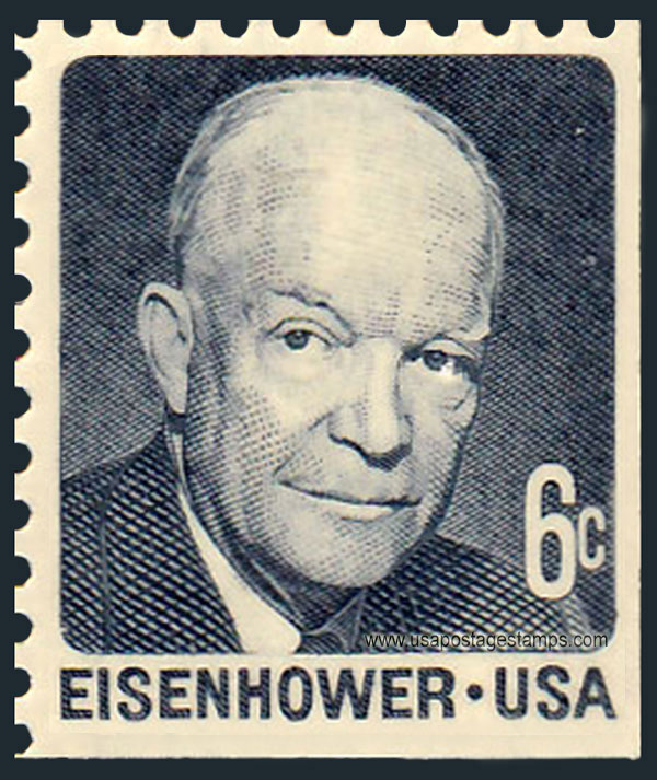 US 1970 David Dwight Eisenhower 6c. Michel 1005yEru