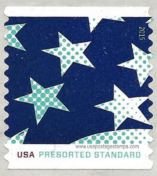 US 2015 Stars & Stripes Presorted Rate 10c. Scott. 4962