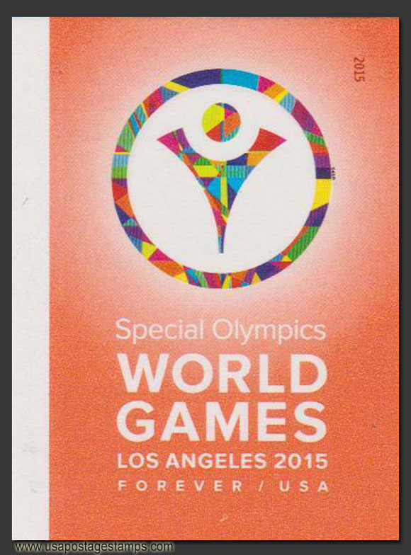 US 2015 Special Olympics World Games ; Imperf. 49c. Scott. 4986a