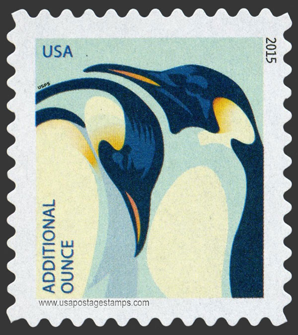 US 2015 Wildlife : Emperor Penguin 22c. Scott. 4989
