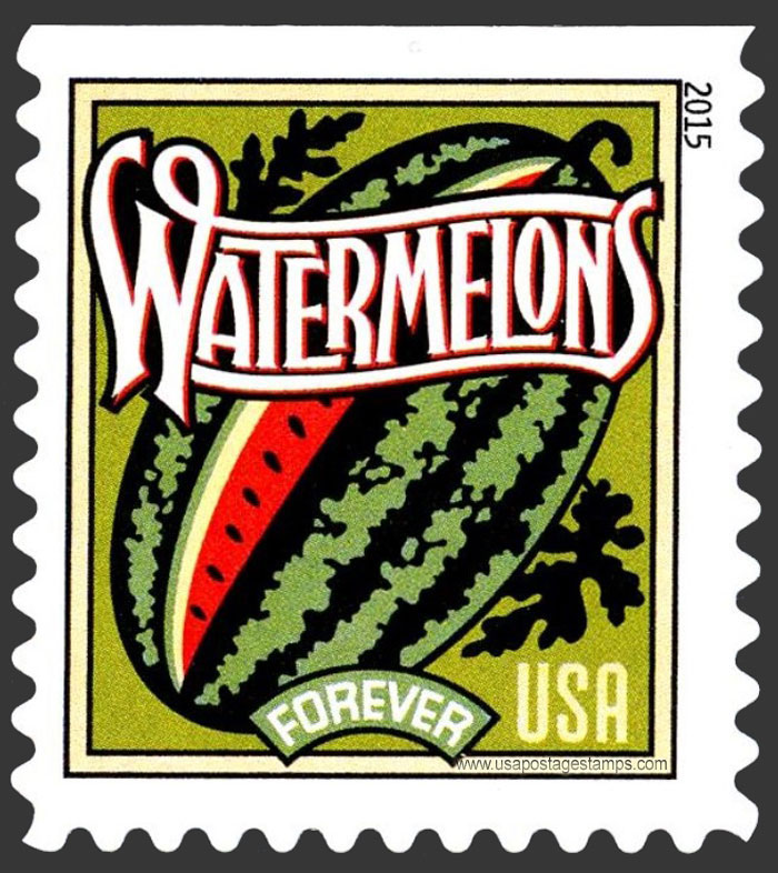 US 2015 Harvest : Watermelons 49c. Scott. 5004