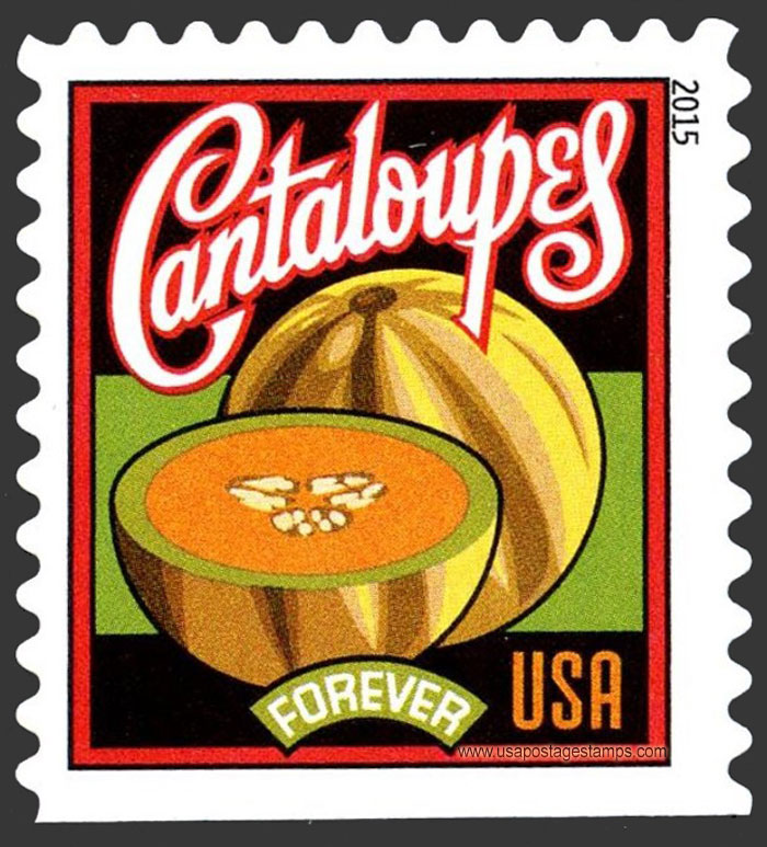 US 2015 Harvest : Cantaloupes 49c. Scott. 5006
