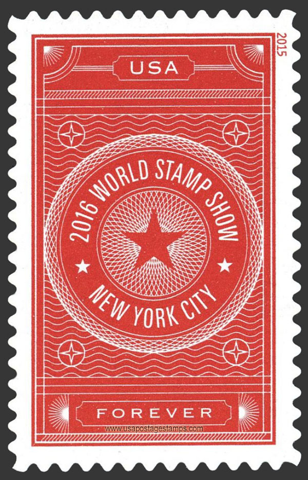 US 2015 World Stamp Show - NY 2016 49c. Scott. 5010